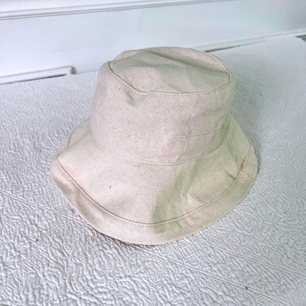 Scala Bucket Sun Hat OS UPF 50+ Cotton Packable Cream Coastal Grandma Travel